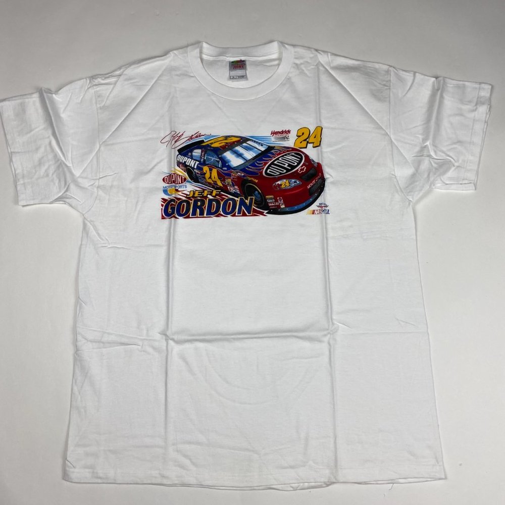 NWOT Vintage Y2K 2000s Jeff Gordon NASCAR T Shirt Mens XL